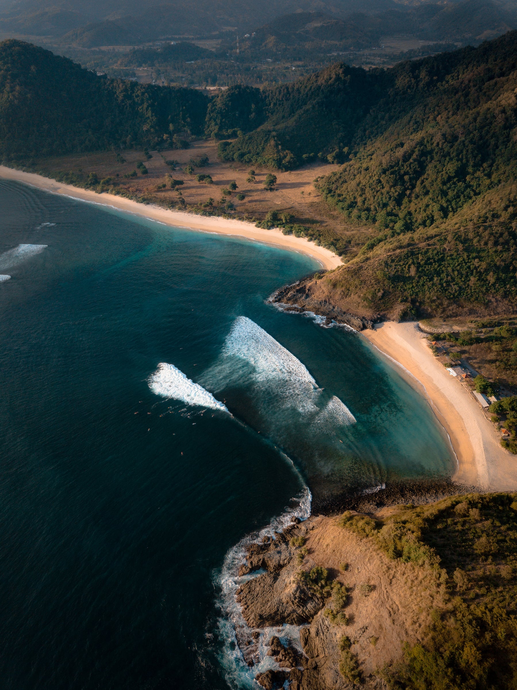 Aerial coastline
